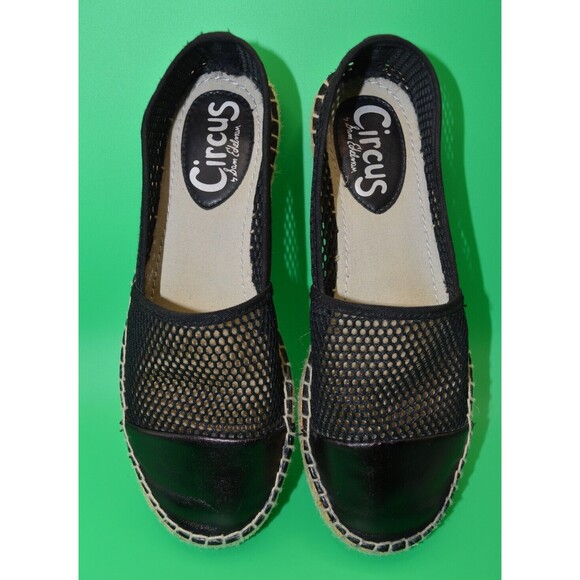 Circus by Sam Edelman Women's Summer Flat Espadrille, Sz 6 Black - Picture 7 of 7